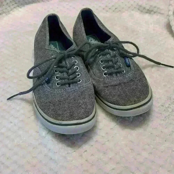 Vans off the walls grey and whites women’s sz 8 men’s sz 6.5 *flaws casual comfy - Picture 1 of 8